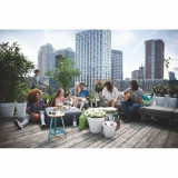 Set of pots Elho Grey Plastic Circular 2 Pieces