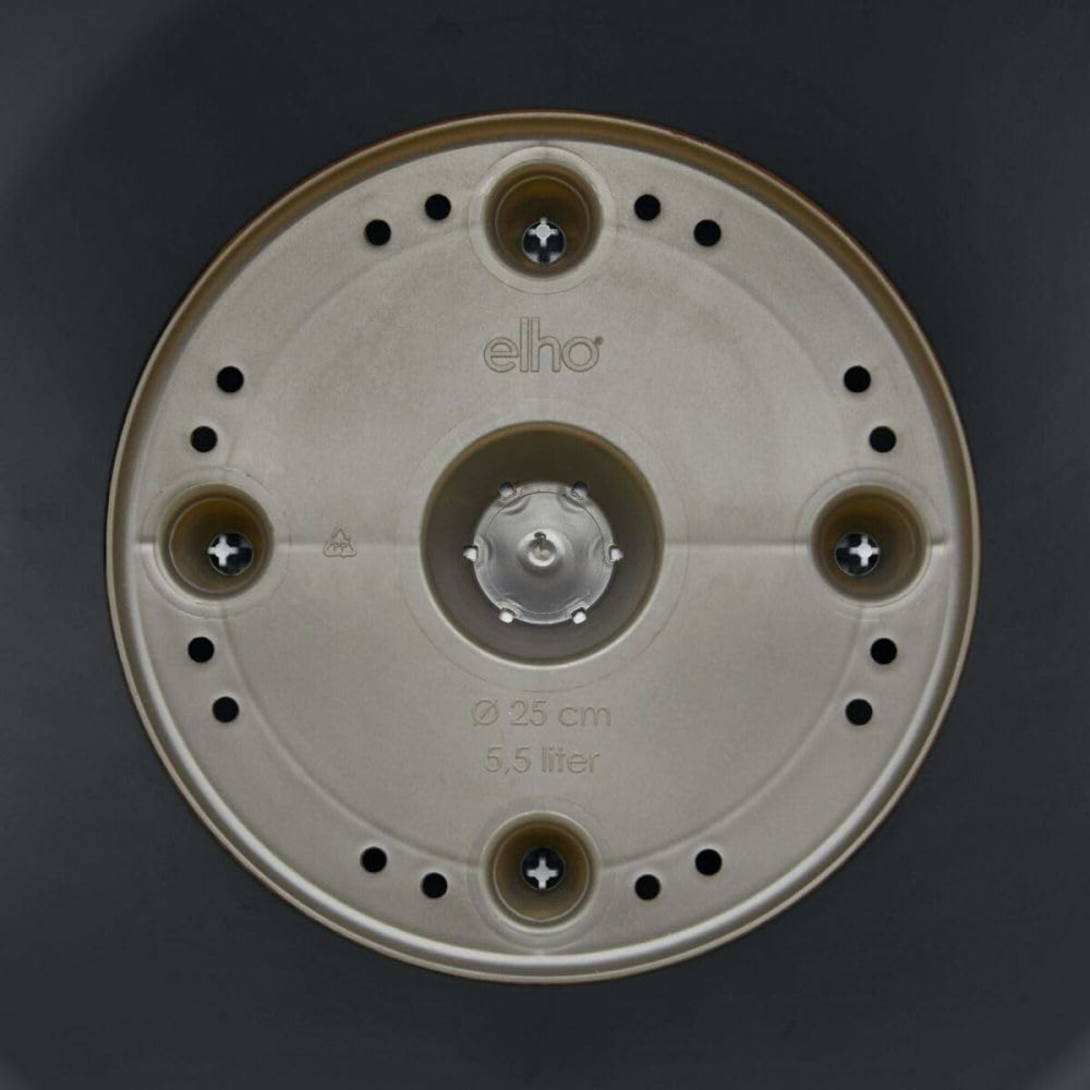 Set of pots Elho Grey Plastic Circular 2 Pieces