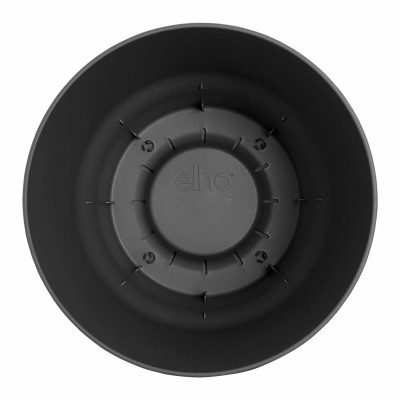 Set of pots Elho Black Plastic Circular 2 Pieces