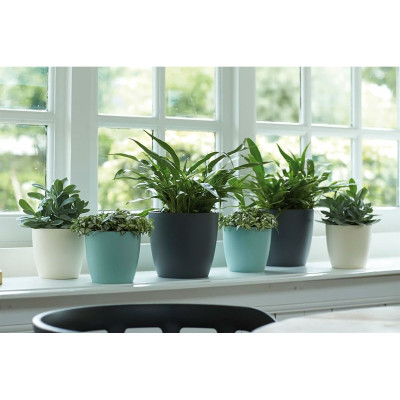 Set of pots Elho Grey Plastic Circular 2 Pieces