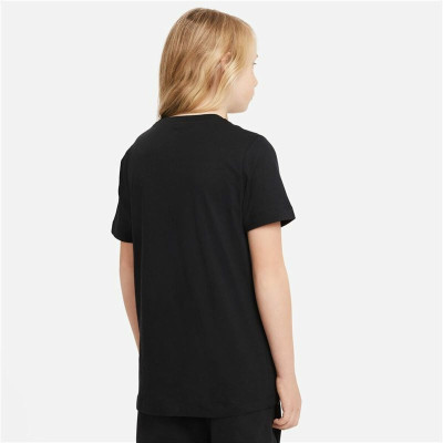 Child's Short Sleeve T-Shirt Nike Sportswear Black