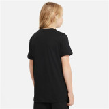 Child's Short Sleeve T-Shirt Nike Sportswear Black