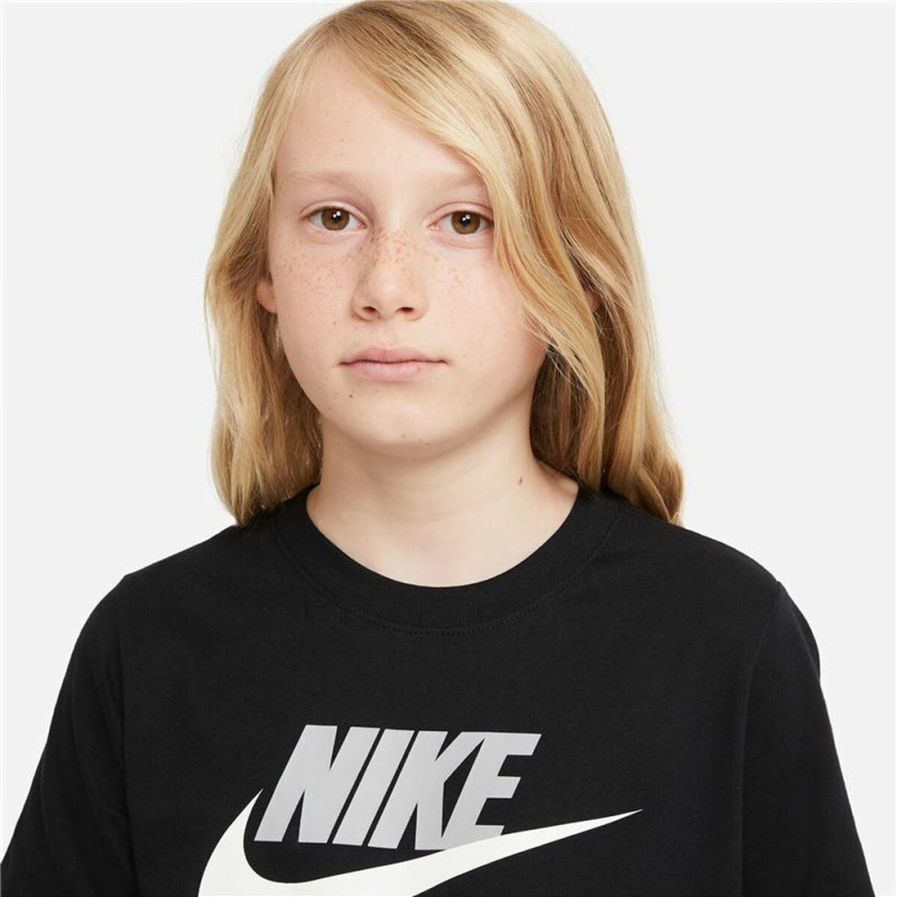 Child's Short Sleeve T-Shirt Nike Sportswear Black