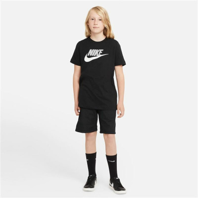 Child's Short Sleeve T-Shirt Nike Sportswear Black