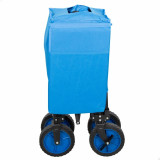 Multi-purpose Cart Aktive Blue Black 88 x 47 x 53 cm Foldable Beach