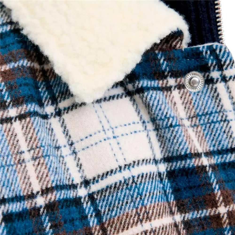 Men’s Long Sleeve Shirt Jack & Jones Jjzac Teddy Overshirt Ls Dark blue