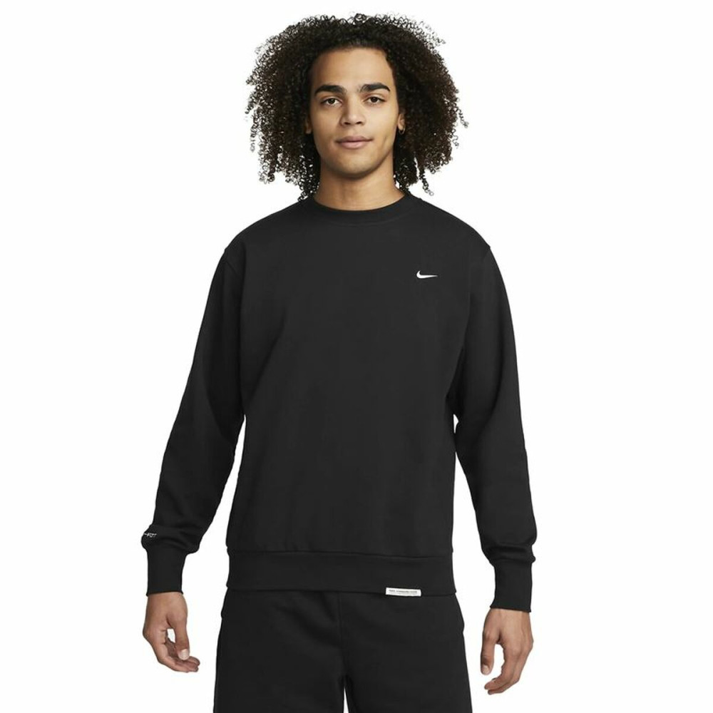 Men’s Sweatshirt without Hood Nike Dri-FIT Standard Issue Black XL