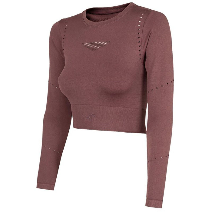 Women's long sleeve T-shirt 4F Burgundy