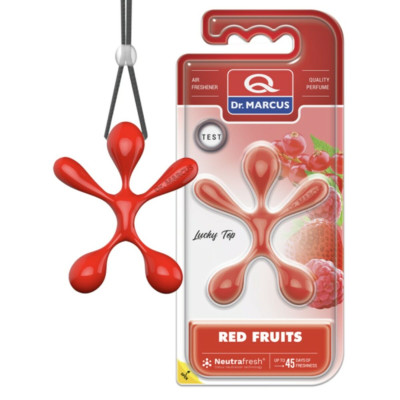 Car Air Freshener Dr Marcus Lucky Top Red fruits Plastic Pendant (12 Units)