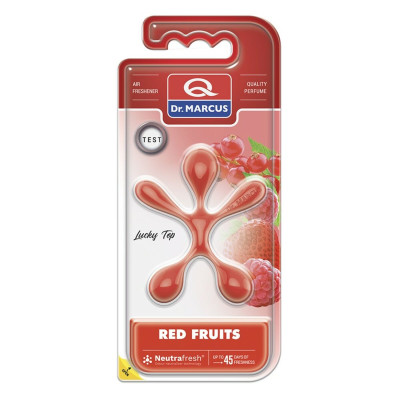 Car Air Freshener Dr Marcus Lucky Top Red fruits Plastic Pendant (12 Units)