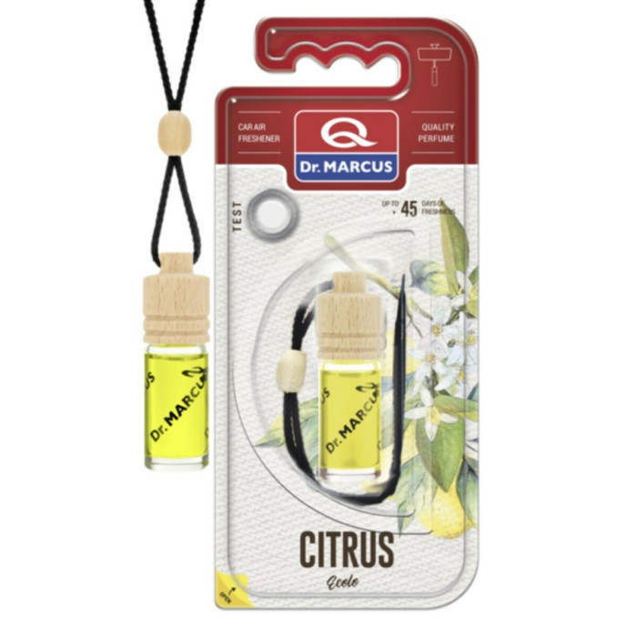 Car Air Freshener Dr Marcus Ecolo Citric 4,5 ml Wood Crystal Fragrance Pendant