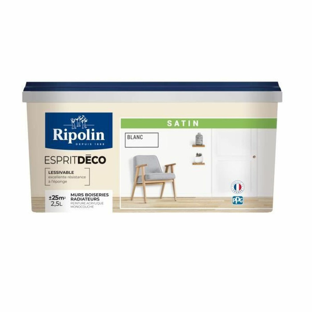 Primer Paint Ripolin White Satin finish 2,5 L
