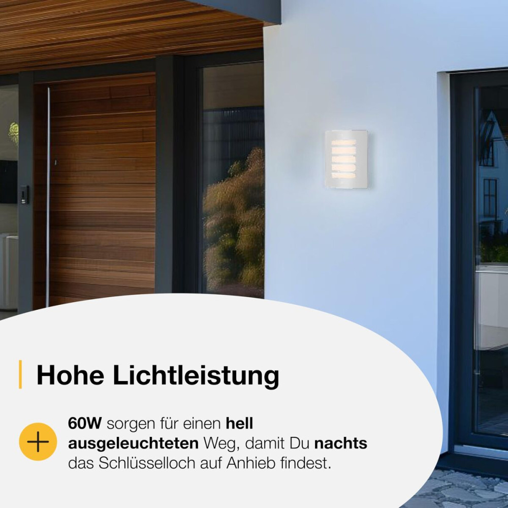 Wall Light Brilliant White Metal Plastic 15 W 60 W E27