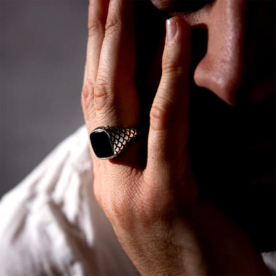 Men's Ring Albert M. WSOX00075.S-28 Black 28