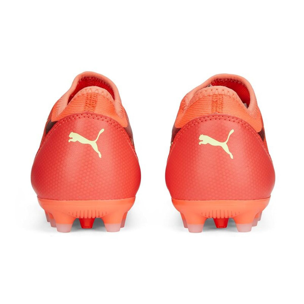 Childrens Football Boots Puma Ultra Match LL MG Orange