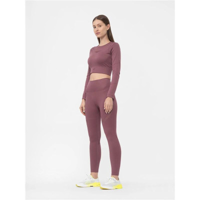 Sport leggings for Women 4F Functional SPDF012 Burgundy
