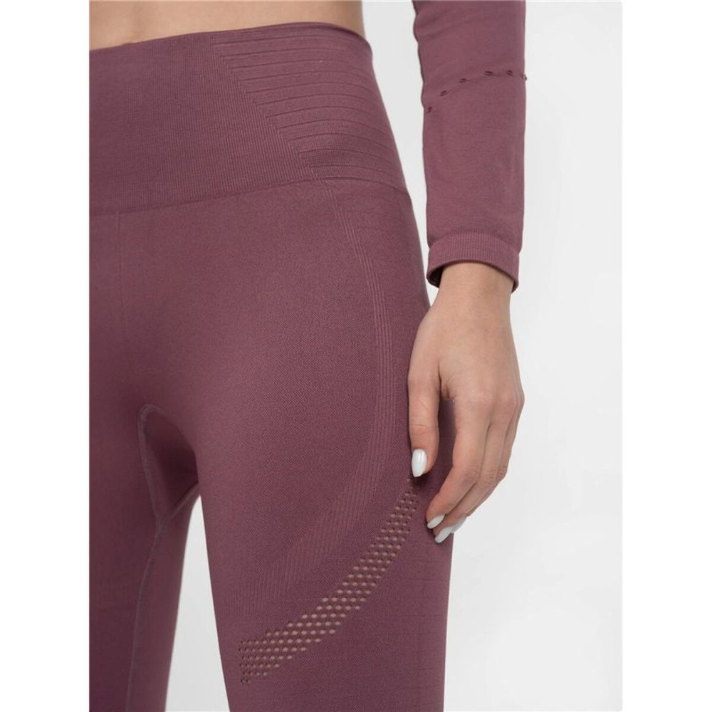 Sport leggings for Women 4F Functional SPDF012 Burgundy