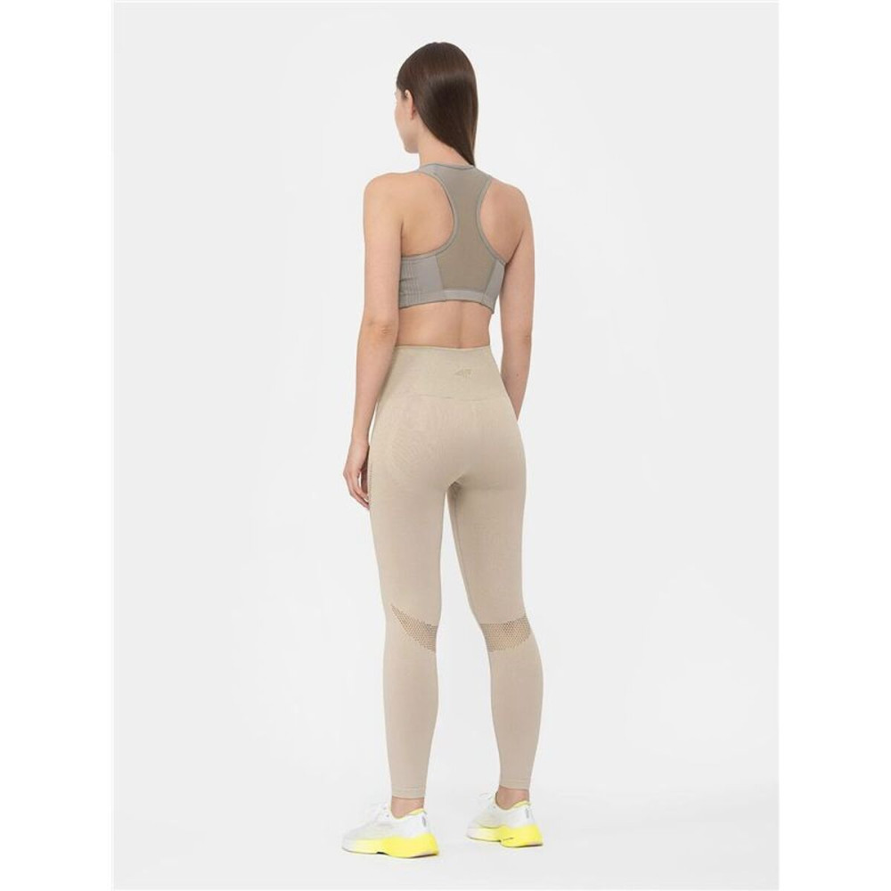 Sport leggings for Women 4F Functional SPDF012 Beige