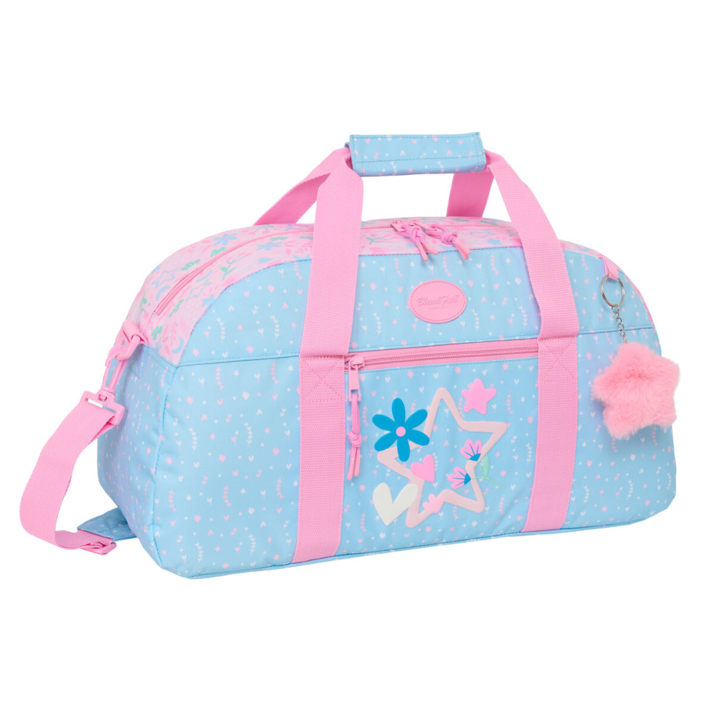 Sports bag BlackFit8 Smile Pink Light Blue 50 x 26 x 20 cm