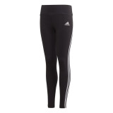 Sports Leggings for Children Adidas Cotton 3 Bandas Girl Black