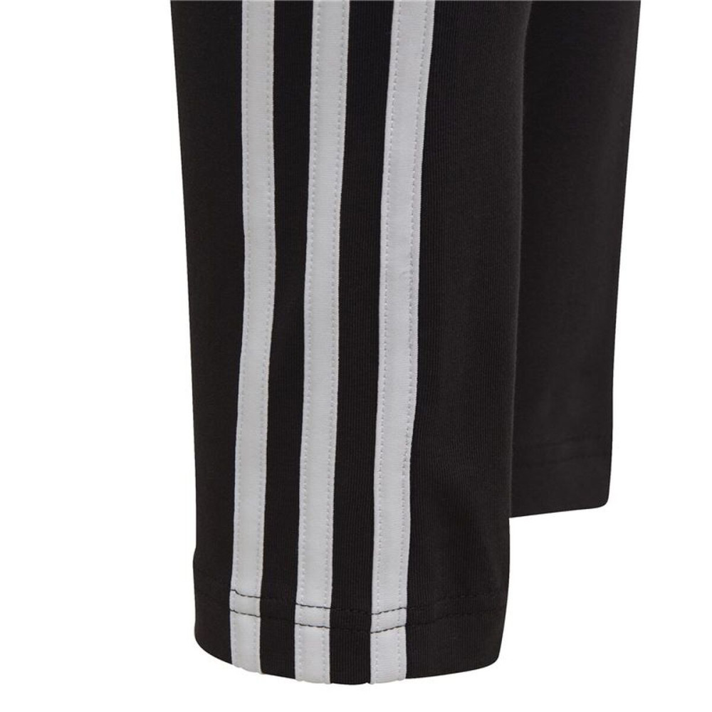 Sports Leggings for Children Adidas Cotton 3 Bandas Girl Black