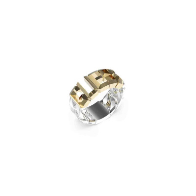 Ladies' Ring Guess JUMR03206JWYGST62 22 Silver Golden