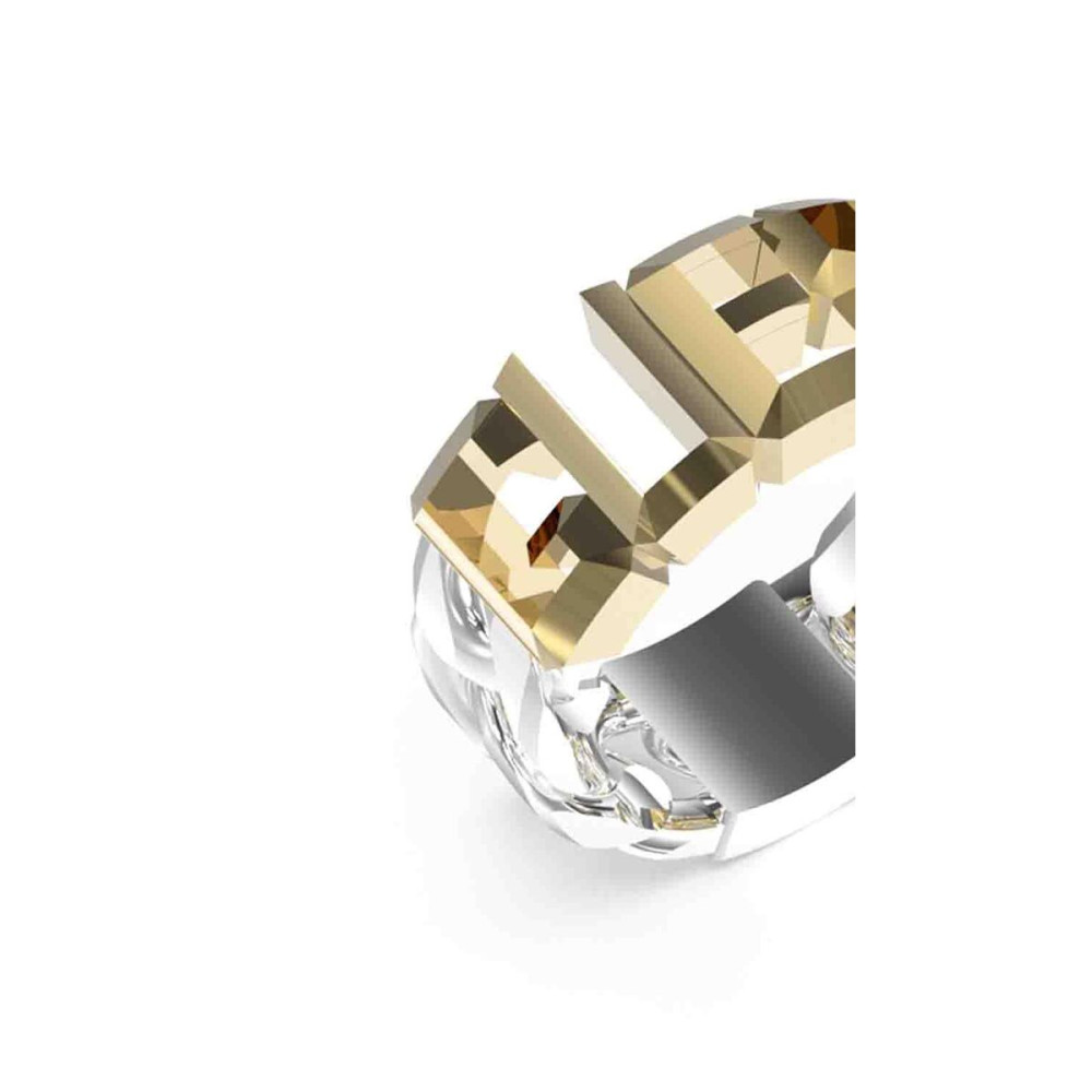 Ladies' Ring Guess JUMR03206JWYGST62 22 Silver Golden
