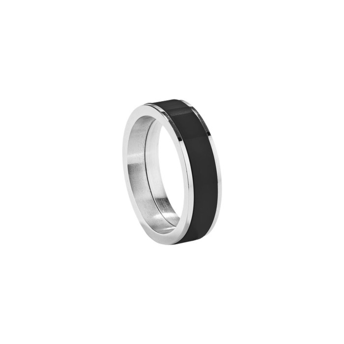 Men's Ring Radiant RH000022-24 Silver Black 24