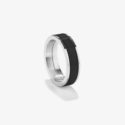 Men's Ring Radiant RH000022-24 Silver Black 24