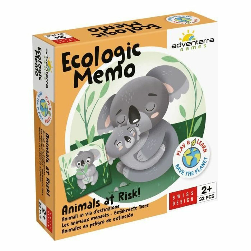 Educational Game Adventerra Memo Ecológico Animales en Peligro