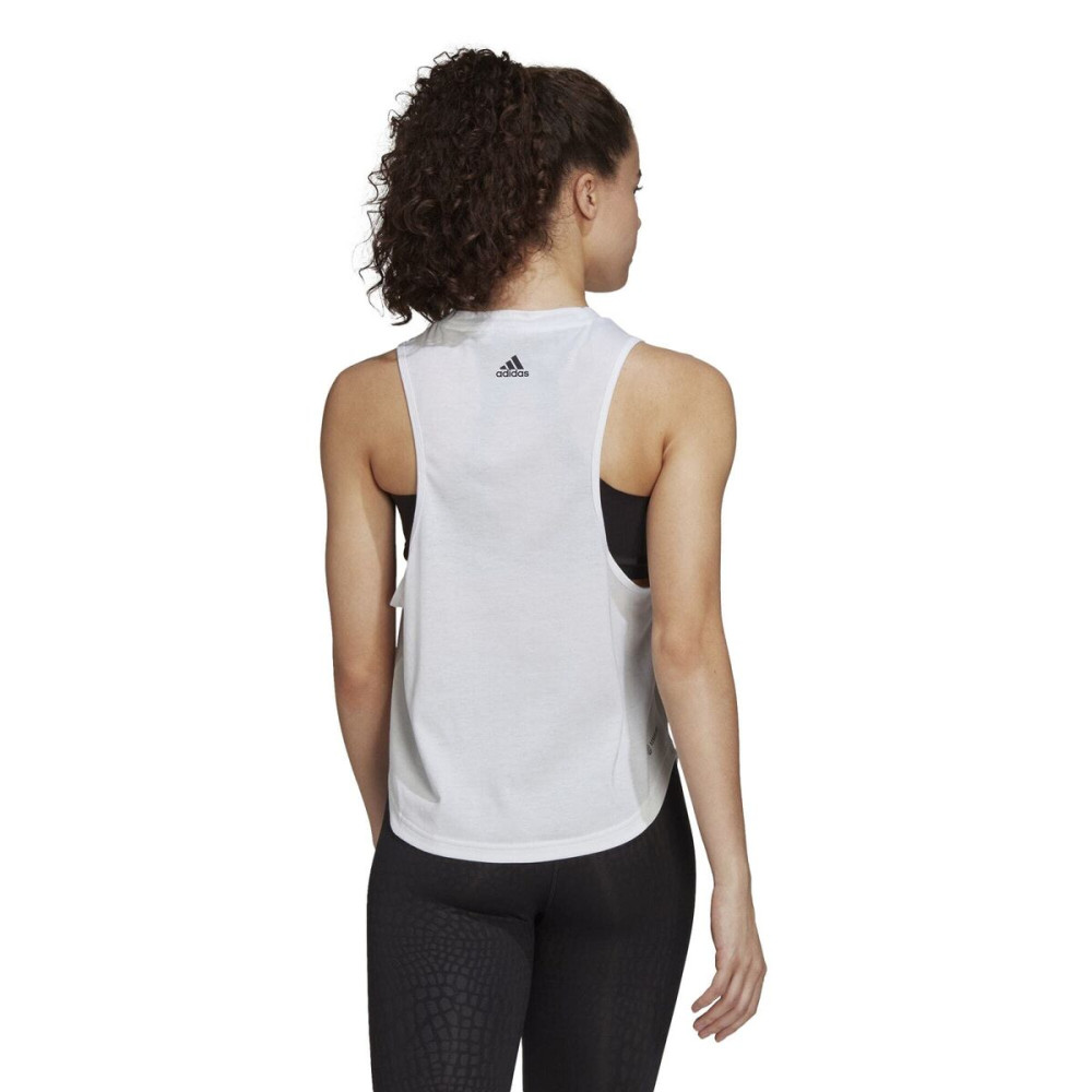 Tank Top Women Adidas AEROREADY  White