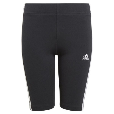 Sports Leggings for Children Adidas Essentials 3 Bandas Black