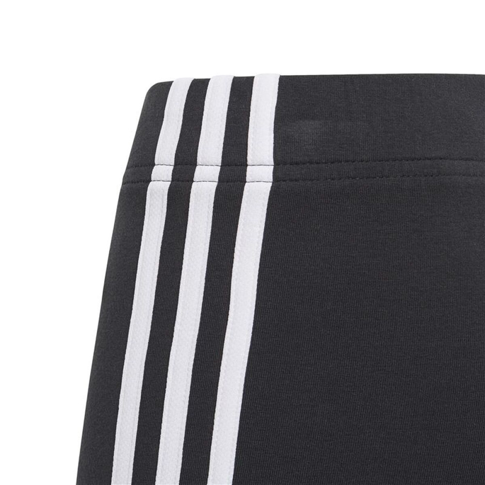 Sports Leggings for Children Adidas Essentials 3 Bandas Black
