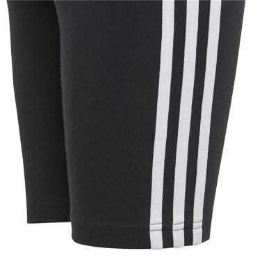 Sports Leggings for Children Adidas Essentials 3 Bandas Black