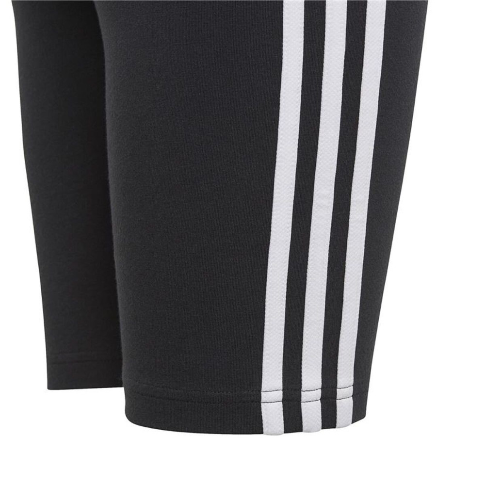 Sports Leggings for Children Adidas Essentials 3 Bandas Black