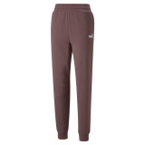 Long Sports Trousers Puma ESS+ Embroidery High-W Brown Lady