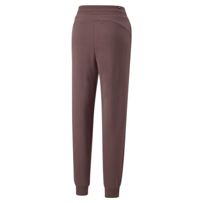 Long Sports Trousers Puma ESS+ Embroidery High-W Brown Lady