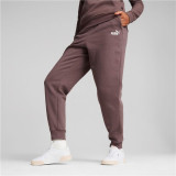 Long Sports Trousers Puma ESS+ Embroidery High-W Brown Lady