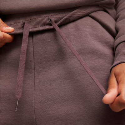 Long Sports Trousers Puma ESS+ Embroidery High-W Brown Lady