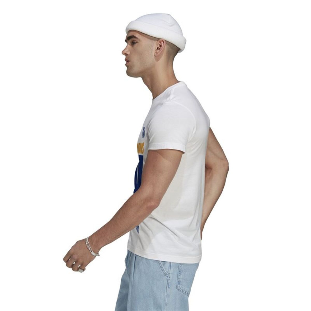 Men’s Short Sleeve T-Shirt Real Madrid C.F. Champions 2022 White