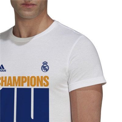 Men’s Short Sleeve T-Shirt Real Madrid C.F. Champions 2022 White