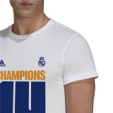 Men’s Short Sleeve T-Shirt Real Madrid C.F. Champions 2022 White