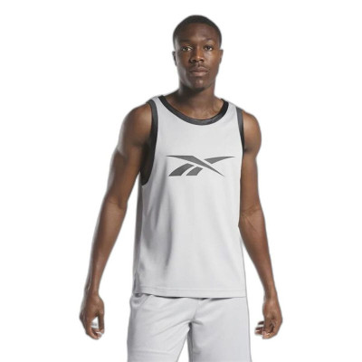 Basketball shirt Reebok Basketball Mesh Light grey