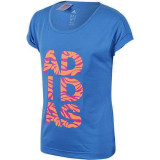 Child's Short Sleeve T-Shirt Adidas Blue