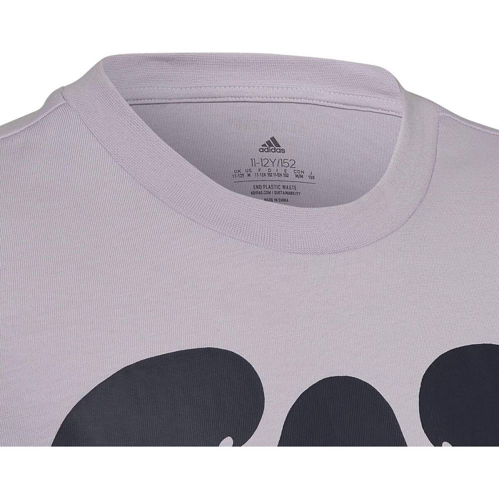 Child's Short Sleeve T-Shirt Adidas Marimekko  Plum