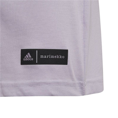 Child's Short Sleeve T-Shirt Adidas Marimekko  Plum