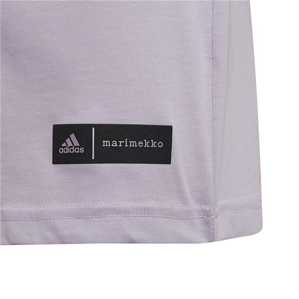 Child's Short Sleeve T-Shirt Adidas Marimekko  Plum