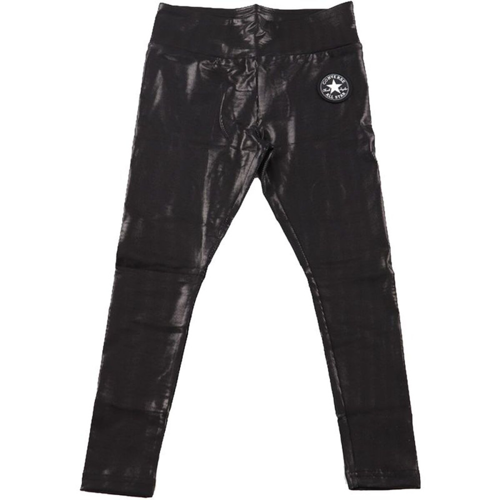 Sports Leggings for Children Converse High Rise Shine Black