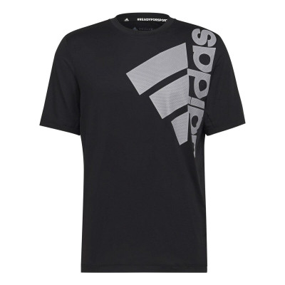 Men’s Short Sleeve T-Shirt Adidas Big Badge Black