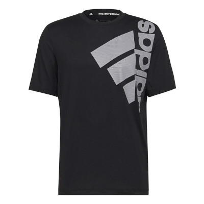 Men’s Short Sleeve T-Shirt Adidas Big Badge Black